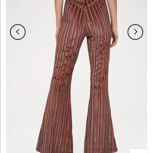 Cider, Multicolored Striped Flare Pant